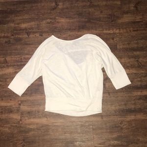 White, Backless Blouse